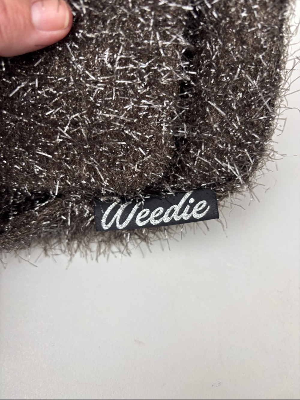 Edie Parker Gray Mini Grass Handbag - Picture 6 of 10